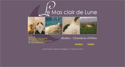 Desktop Screenshot of mas-clairdelune.com